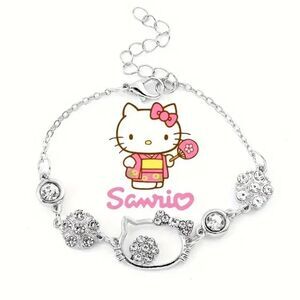 Hello Kitty Sanrio Silver Bracelet